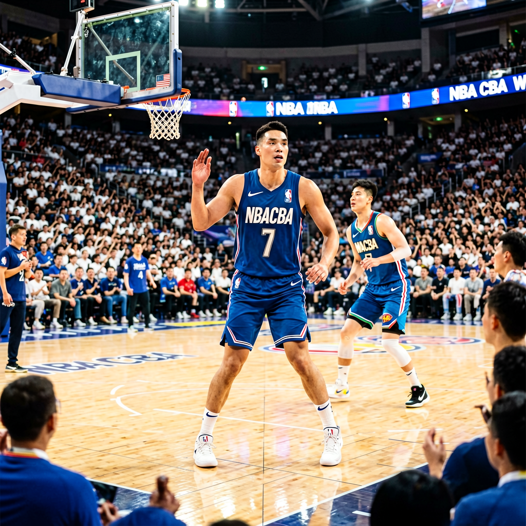 篮球赛事封面，展示NBA和CBA等篮球联赛的观赛入口